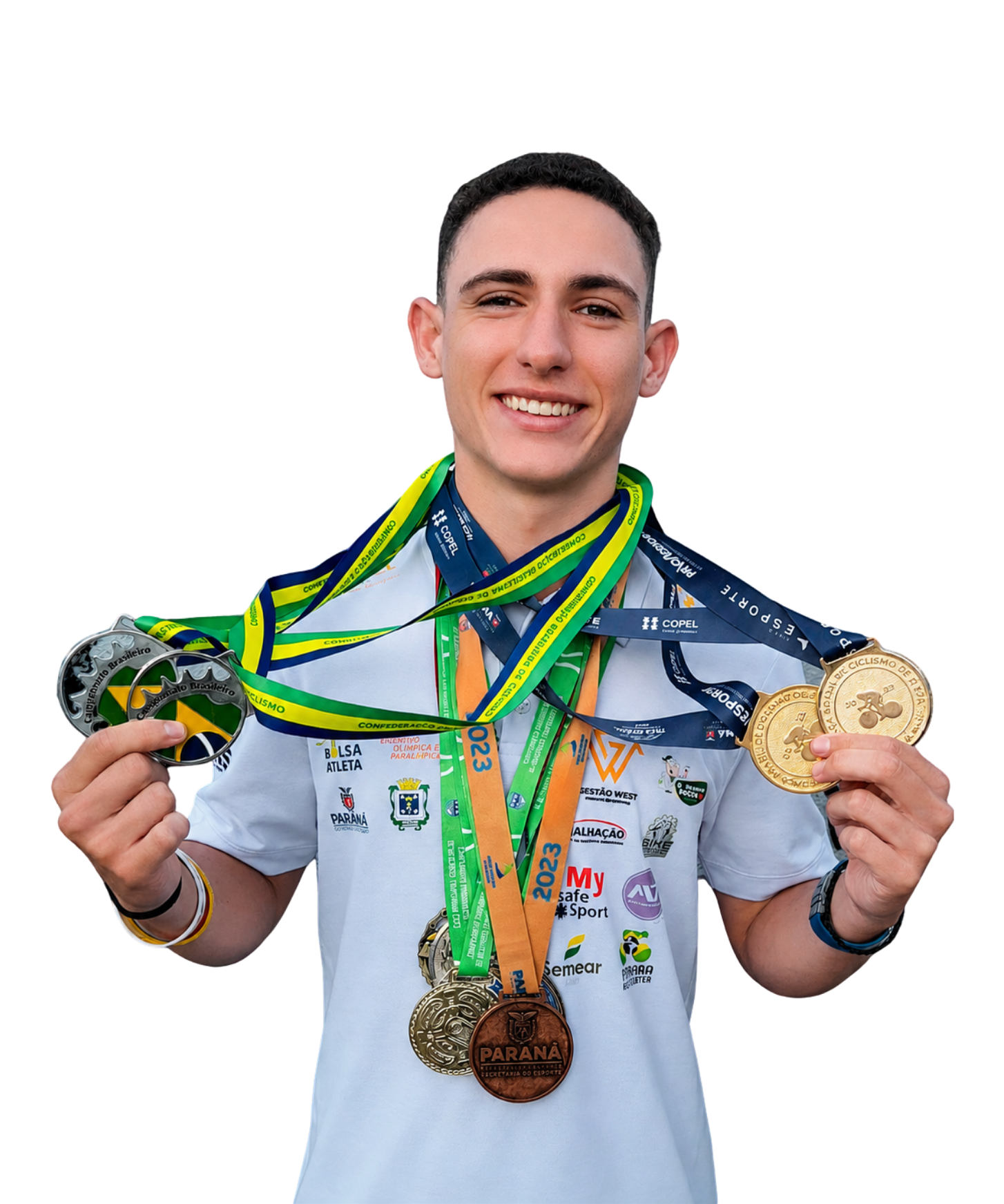 Arthur Gobbi com Medalhas